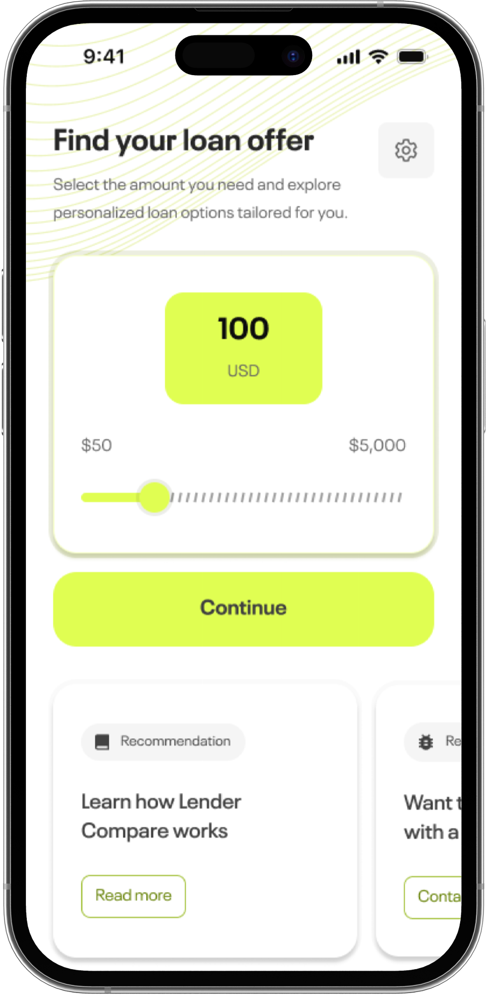 Paydey Cash Advance: Peak Loan main screen